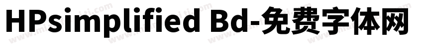 HPsimplified Bd字体转换